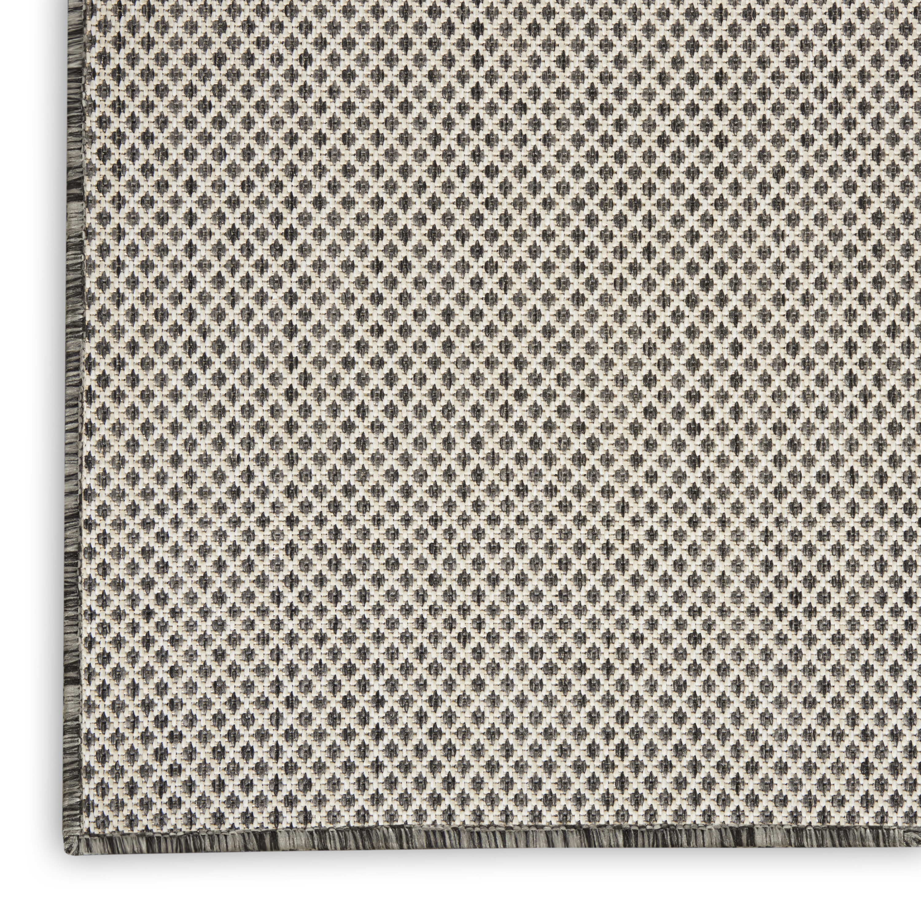 Nourison Courtyard 10' x 14' Ivory Charcoal Modern Rug
