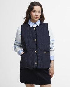 Cecily Gilet Dark Navy/Sky Dress Tartan