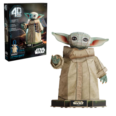 4D Build, Star Wars Grogu 3D Model Kit, Star Wars Collectibles & Desk Decor, Adult Puzzle, Building Toys, 103 Pieces, 3D Puzzles, Gift Ideas for Ages 12 & Up