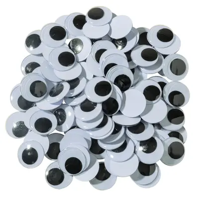 Creativity Street  Wiggle Eyes, Black,  20 mm, 100 Pieces