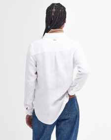 Marine Relaxed Long-Sleeved Shirt White