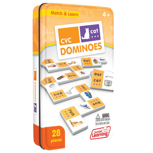 CVC Dominoes - 28 pieces (Match and Learn)