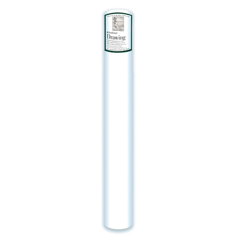 400 Series Drawing Paper Roll, Recycled, Medium Finish, Bright White, 42 inchx10 yards
