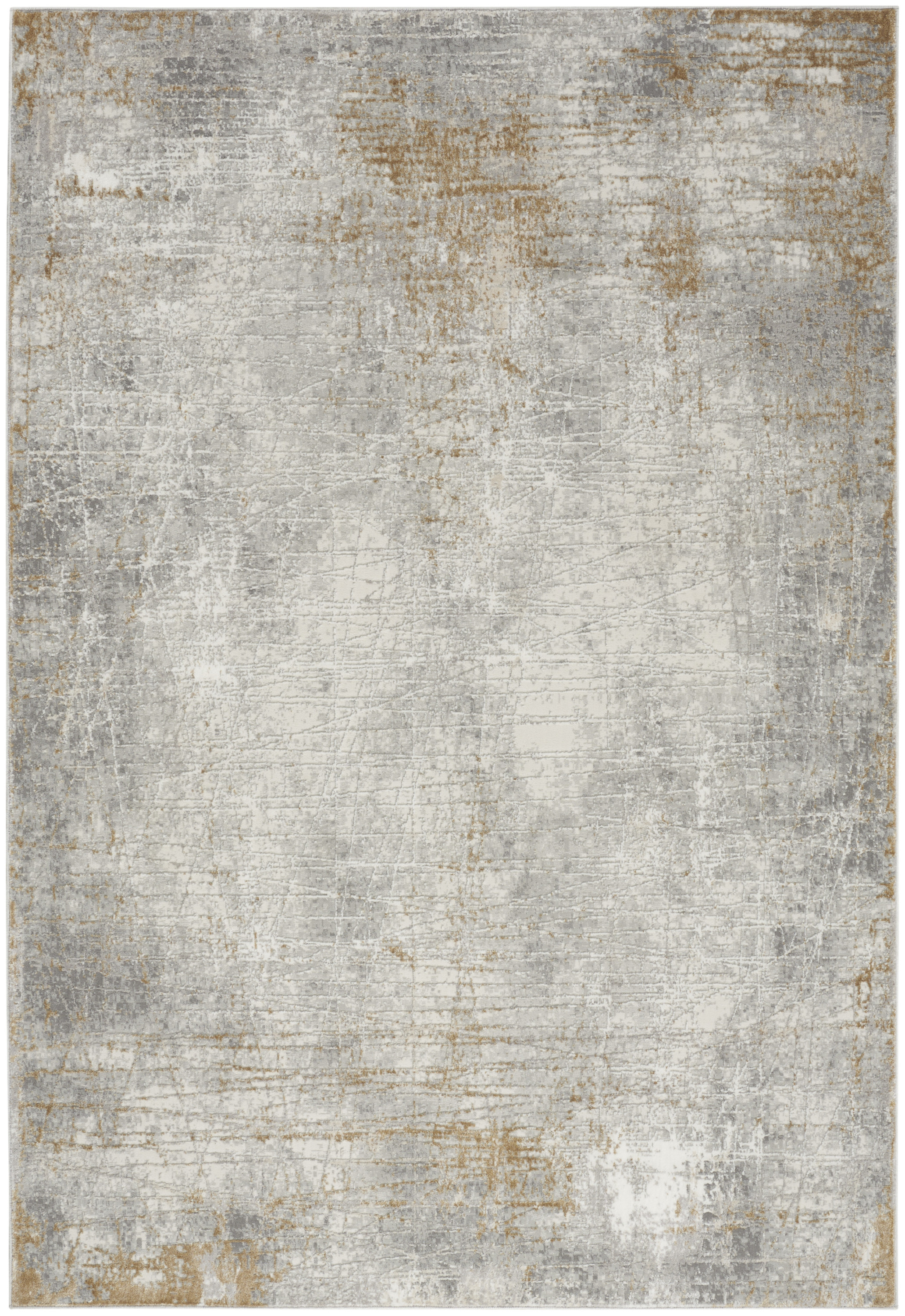 Nourison Home Texture 7'10" x 9'10" Grey Beige Modern Indoor Rug
