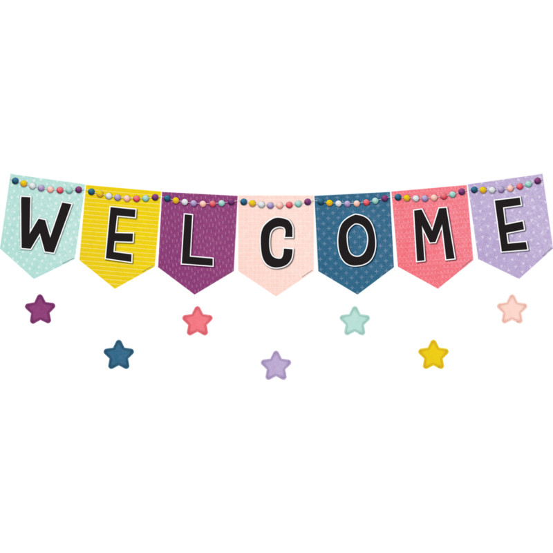 OH+Happy+Day+Pennants+Welcome+Bulletin+Board