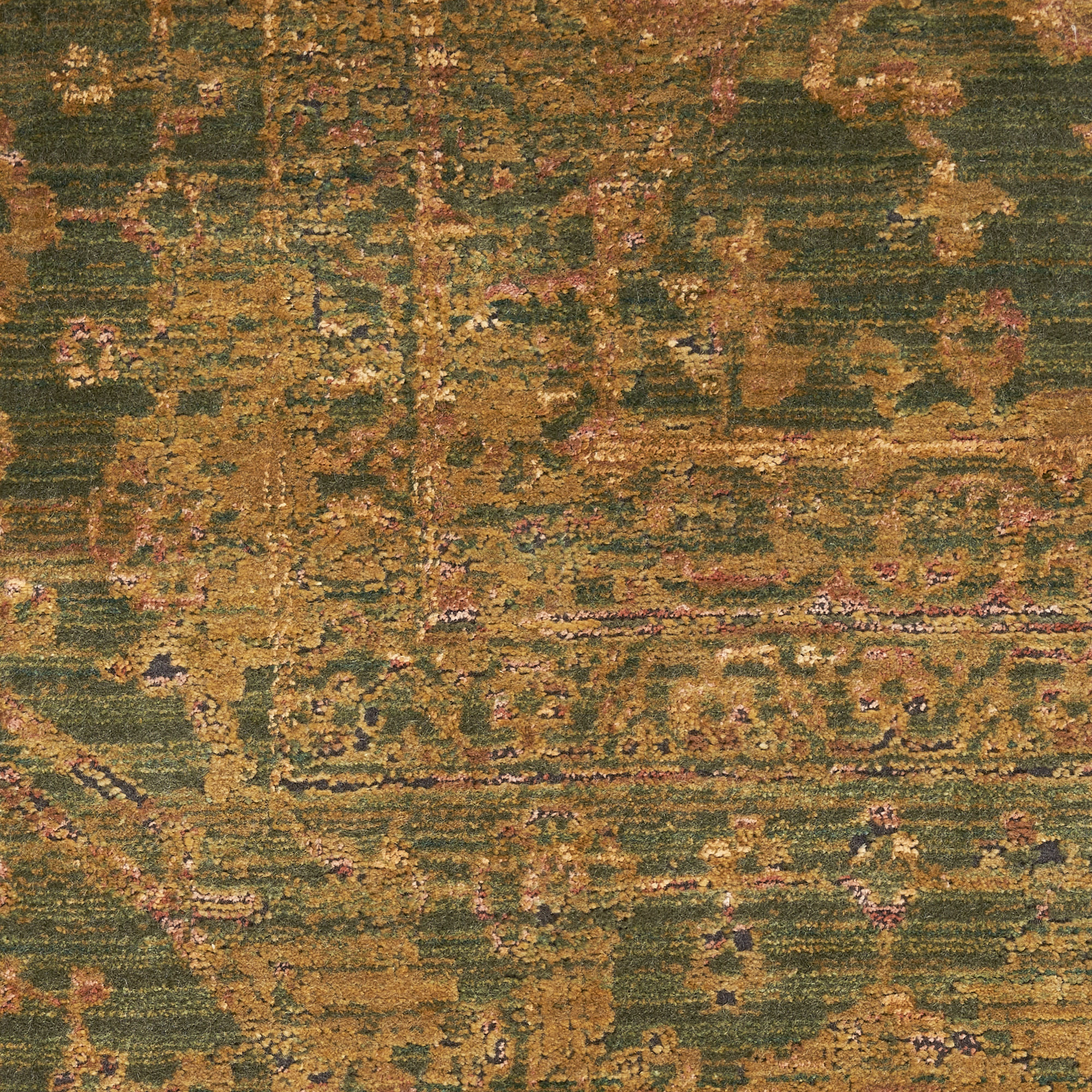 Nourison Luxurious 2' x 3' Olive Vintage Indoor Rug