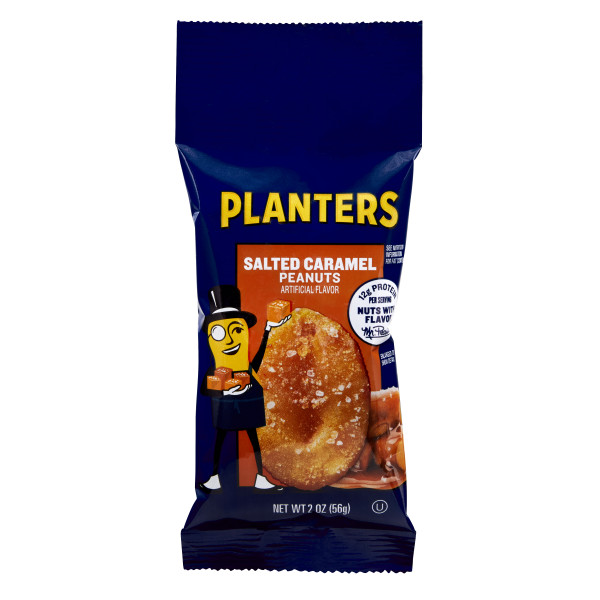 PLANTERS(r) Salted Caramel Peanuts 3/10 Packs . C1CB - Front Center Inner Pack (Hi Res)