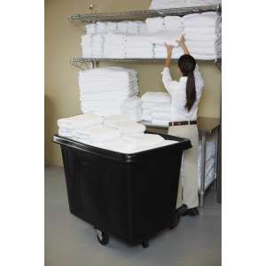 Rubbermaid Commercial, Cube Truck, 16 cu ft, Black