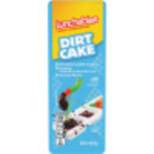 Lunchables Dirt Cake Snack Chocolate Cookie Crumbs, Chocolate Marshmallow Frosting Gummy Worms, 1.95 oz Tray