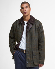 Bedale Check Wool Jacket Brown