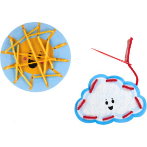 Take-Home Weather Lacing Cards, Set of 24