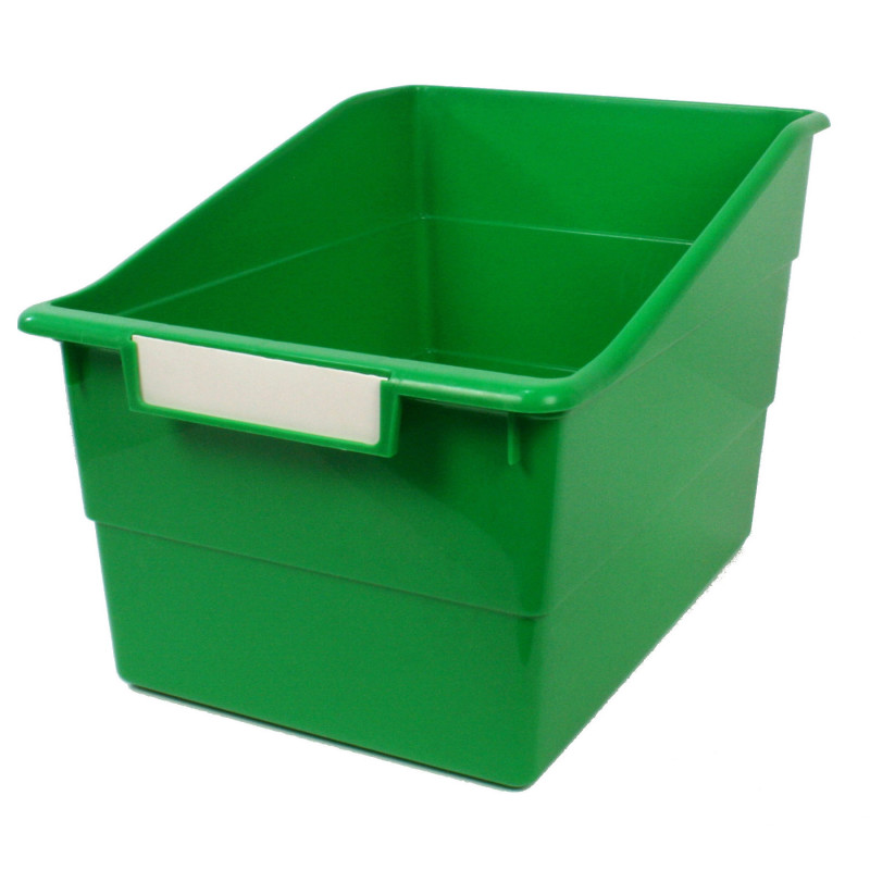 Tattle® Wide Shelf File, Green