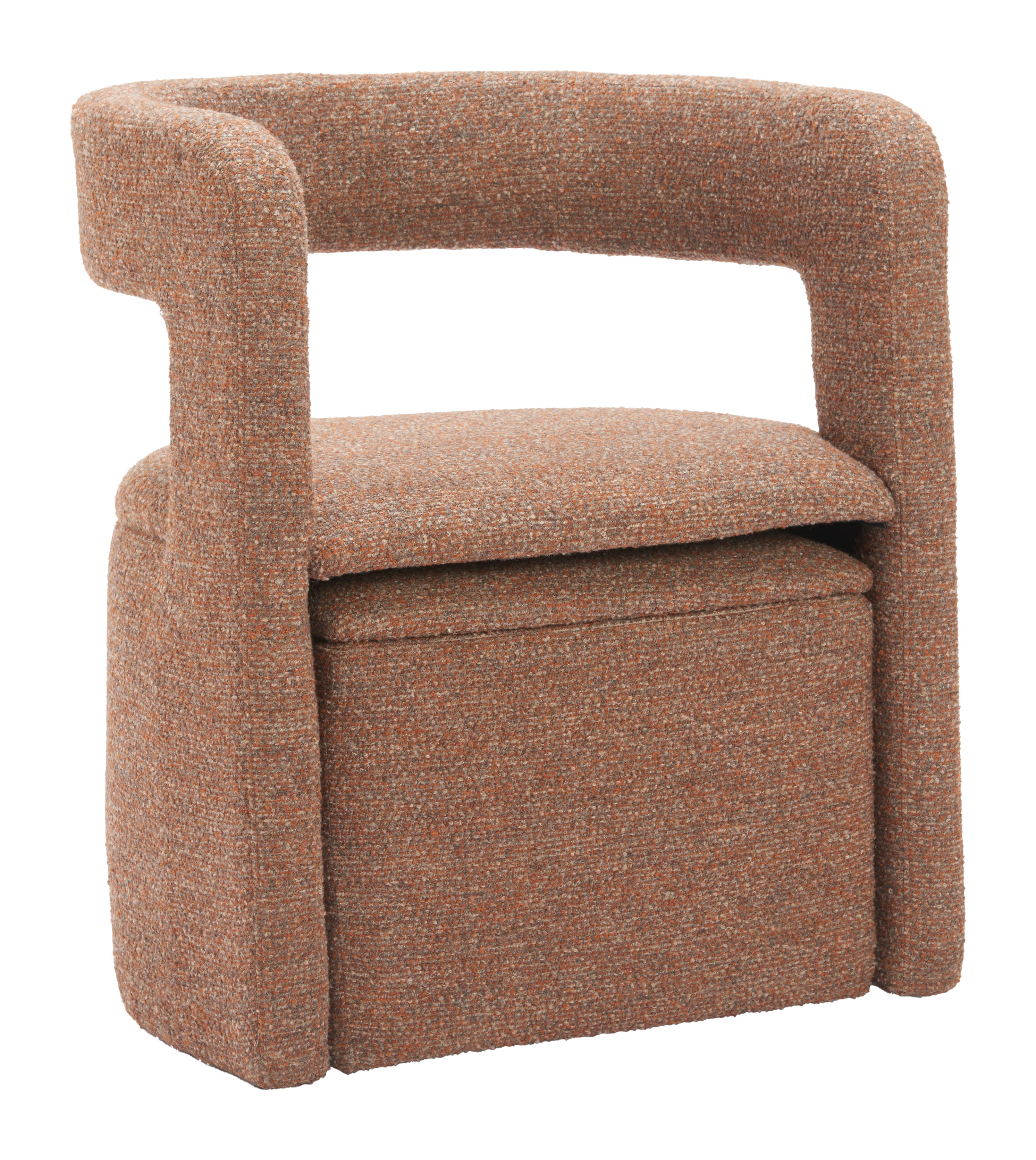 Atria Accent Chair & Ottoman Tawny Brown product image