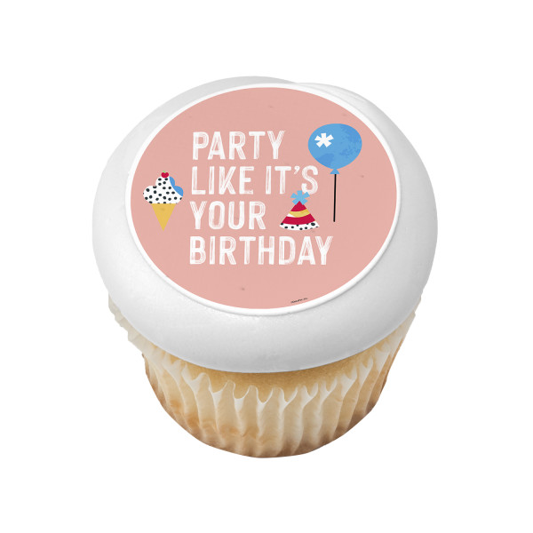 Party Like It's Your Birthday PhotoCake® Edible Image®