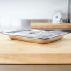 Half-size 1 ½-inch-deep Super Pan 3® stainless steel steam table pan