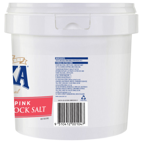  Saxa® Natural Pink Himalayan Rock Salt 2.5kg 