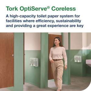 Tork, T5 OptiServe 4-Roll, Coreless Bath Tissue Dispenser, White