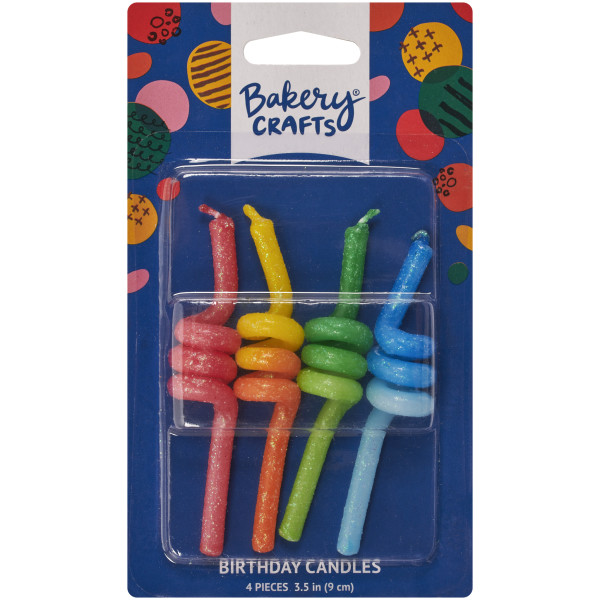 Primary Crazy Coils Shaped Candles