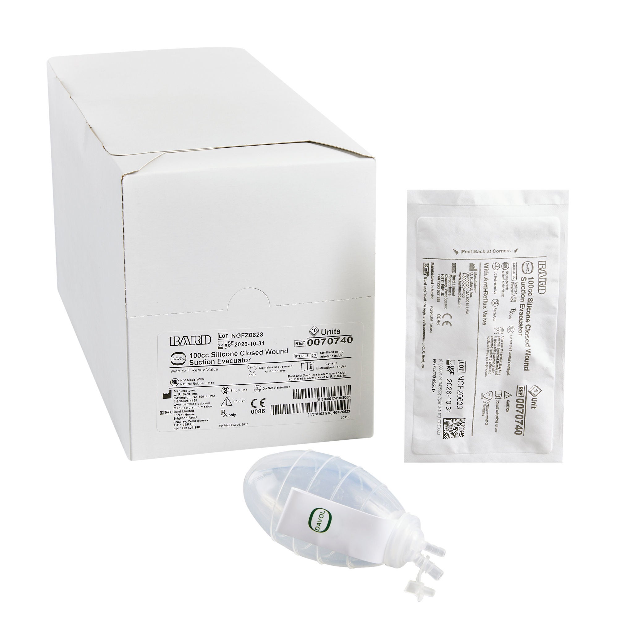 Reliavac® Bulb Evacuator Drainage, 100 mL