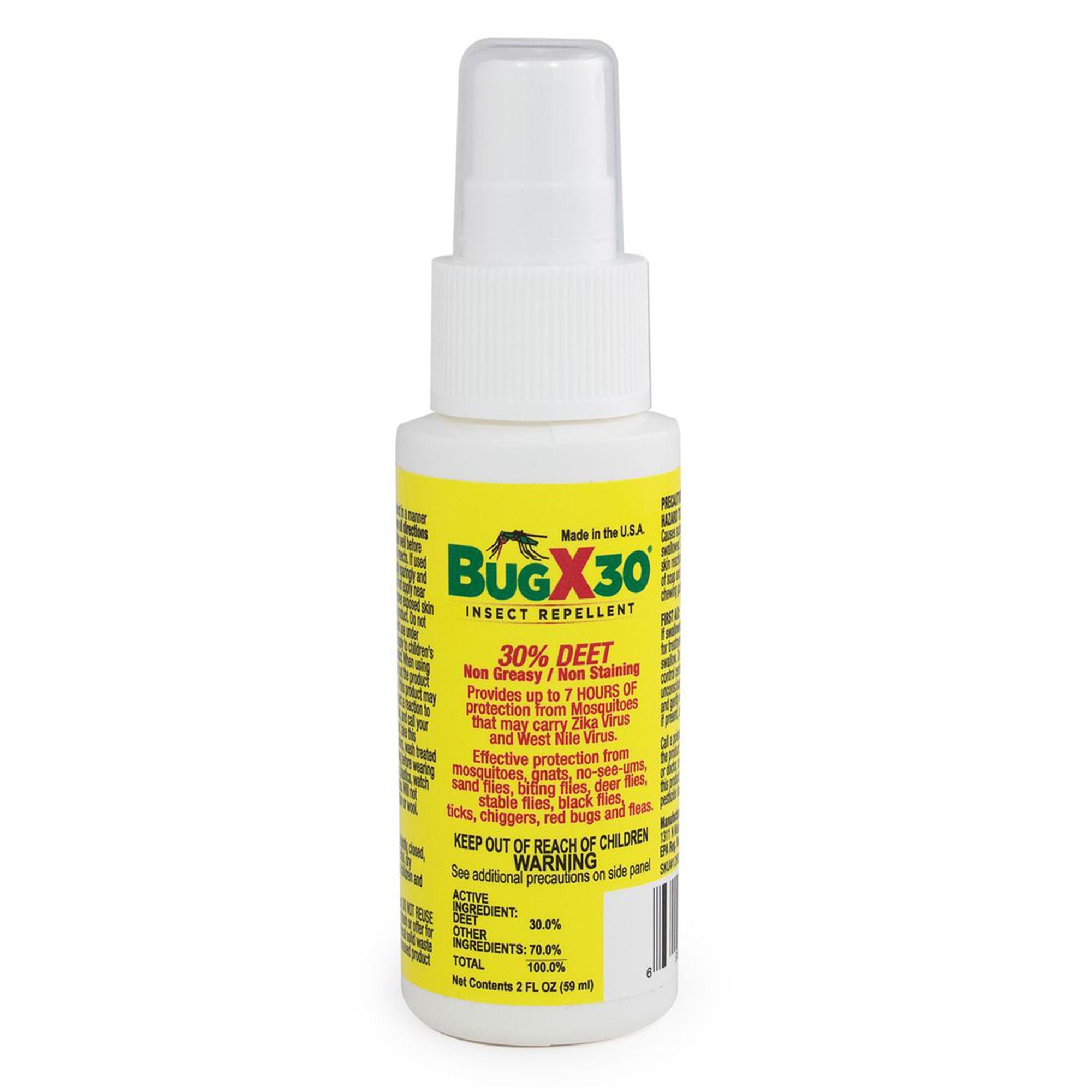 BugX® 30% DEET Insect Repellent, 2-ounce spray bottle