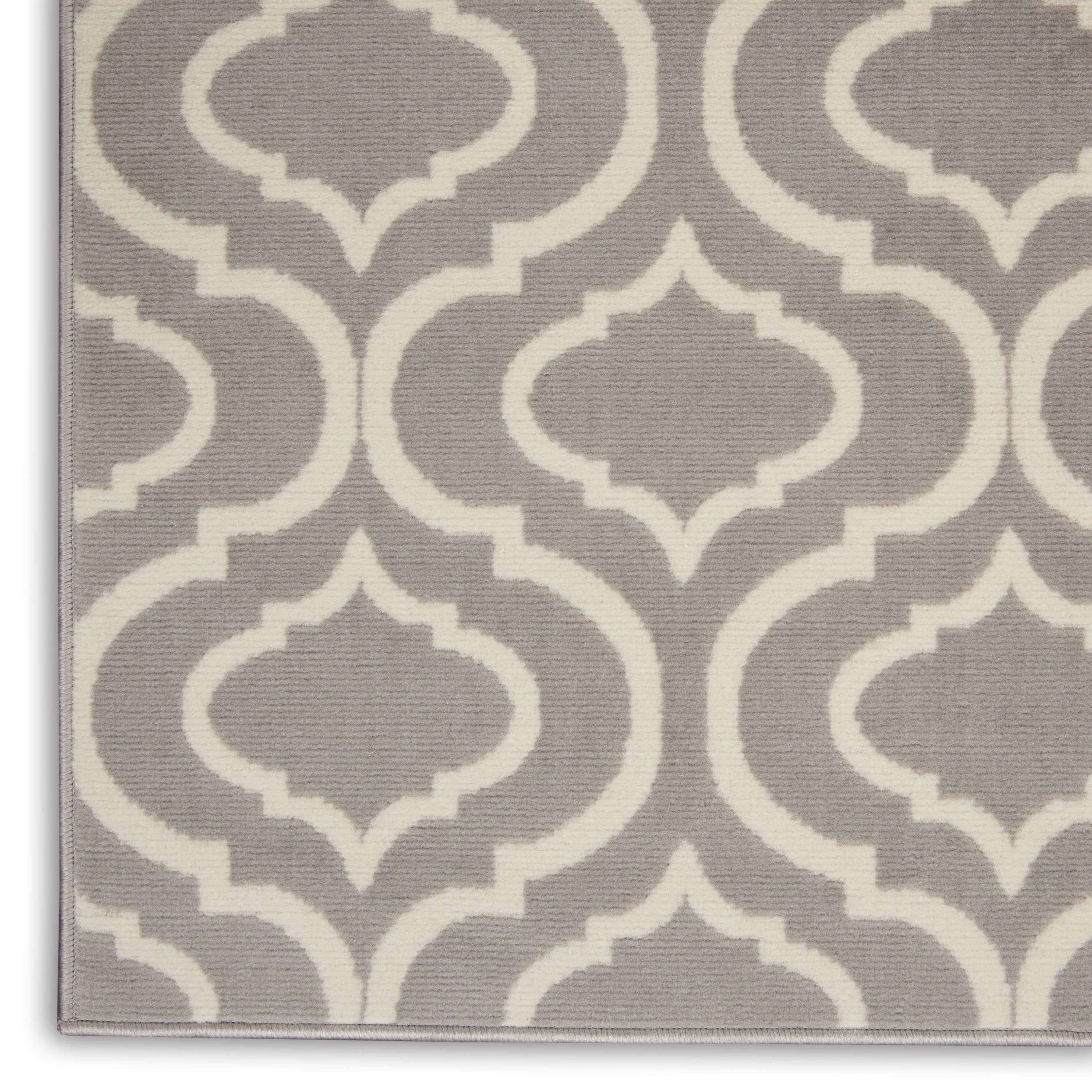 Nourison Jubilant 5'3" x 7'3" Grey Contemporary Indoor Rug
