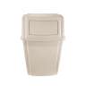 Rubbermaid Commercial, Profile Wall Mount, 15 gal, Resin, Beige, Rectangle, Receptacle