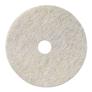 Boardwalk,  Natural Burnishing Round Floor pad, 24", White