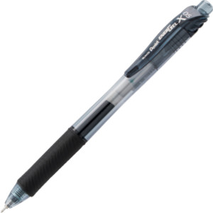 EnerGel-X Retractable Liquid Gel Pen, (0.5mm) Needle Tip, Fine Line, Black Ink Buy 20, get 4 more FREE
