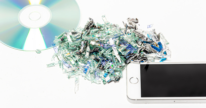 Shreds SSDs, mini tablets, cell phones, flash drives, and optical media.