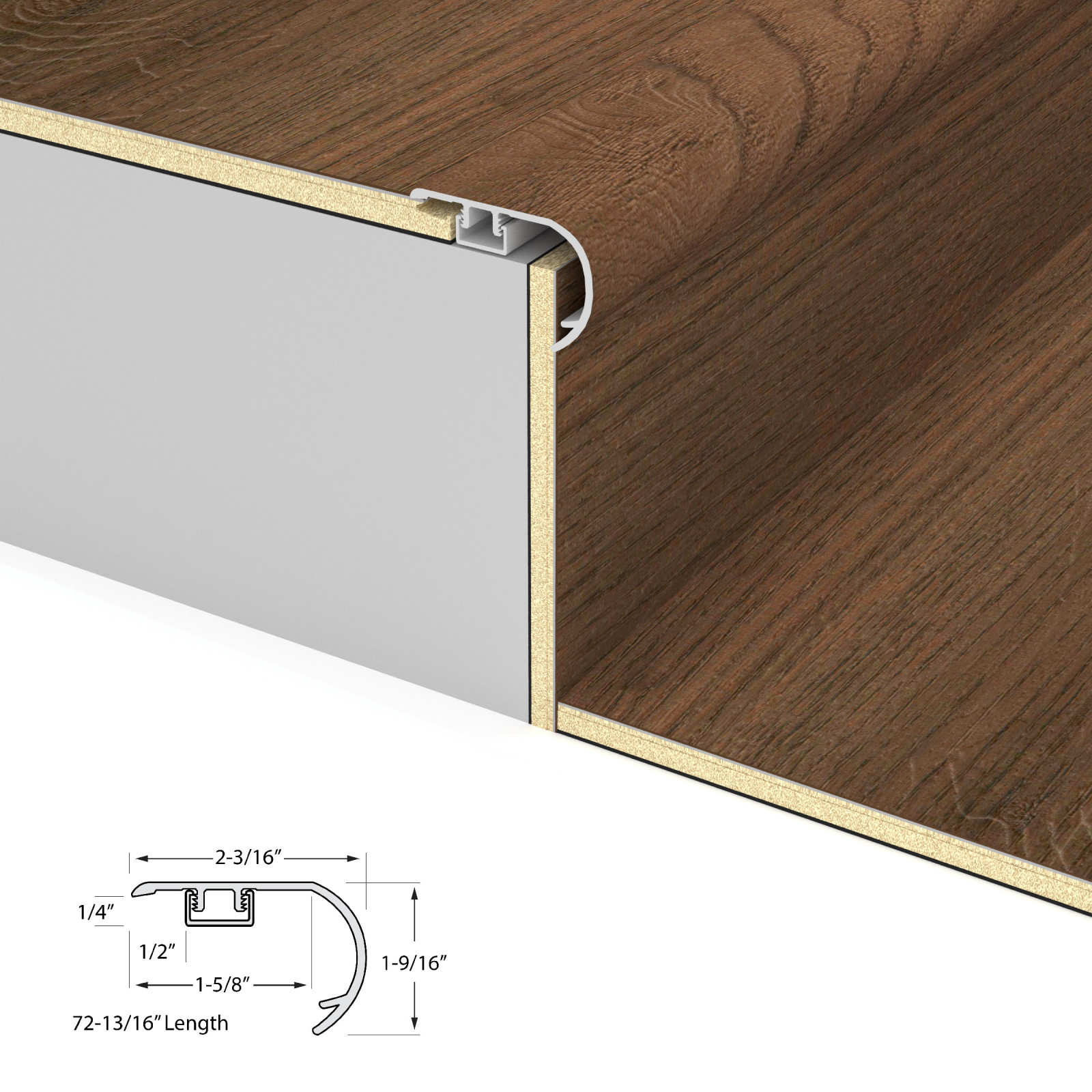 Bridge Beam Stair Nosing Overlap 6.5mm view 4