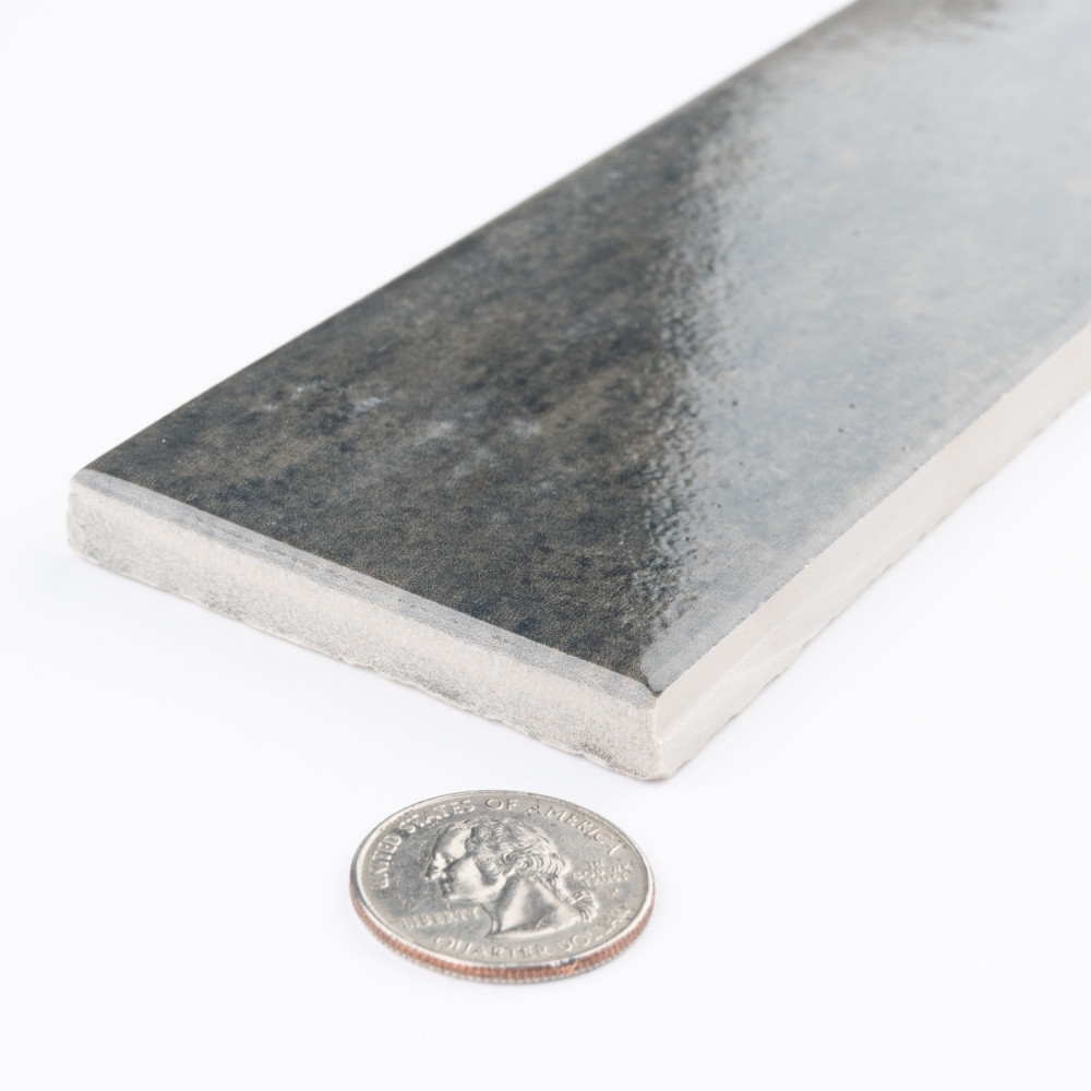 Capri Brick Nero 2-1/2 in. x 10 in. Porcelain Floor and Wall Tile