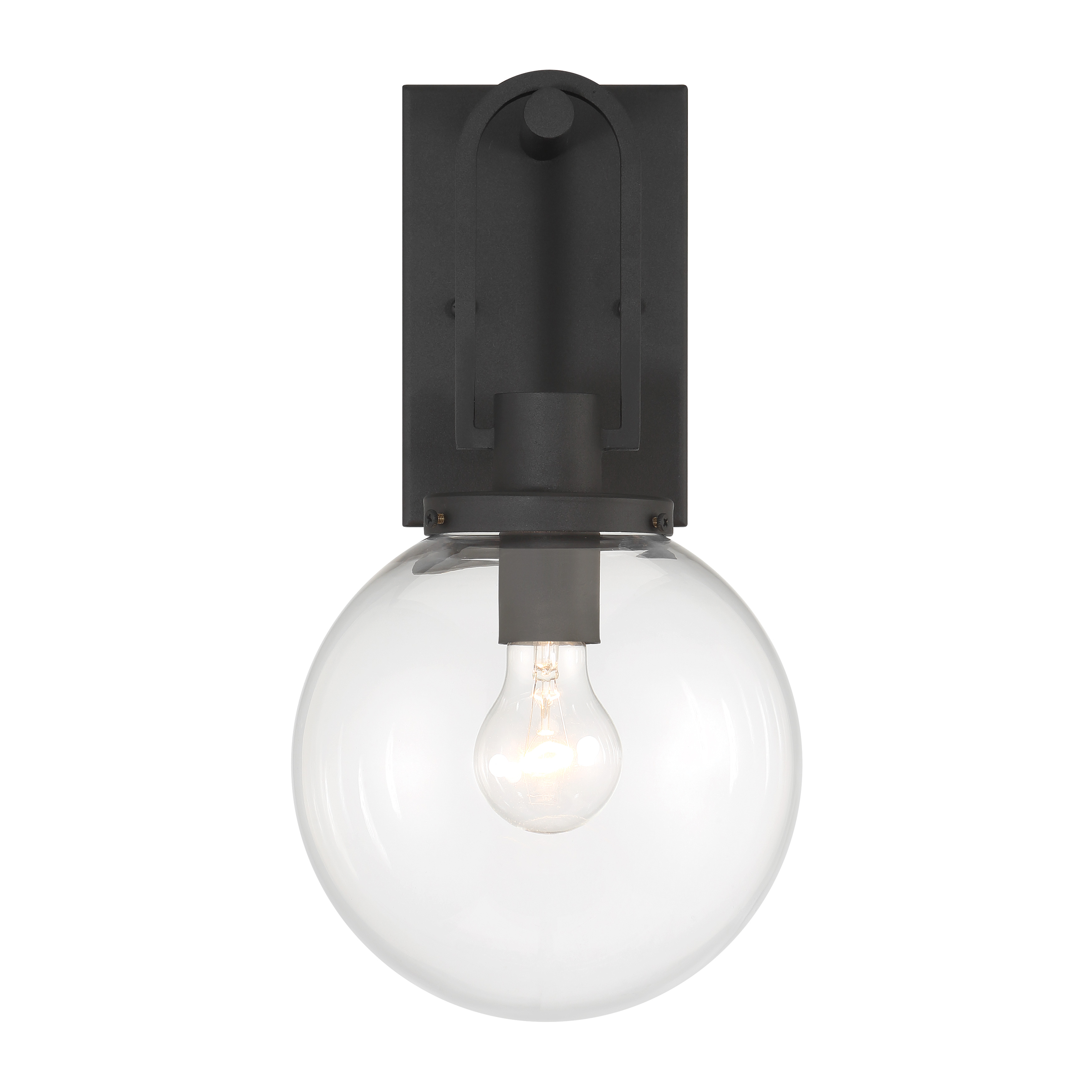 1 Light Wall Mount in Sand Coal Finish - alternate view
