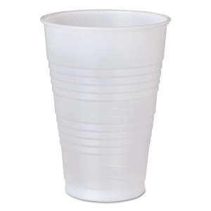 Dart, High-Impact Polystyrene Cold Cups, 16 oz, Translucent