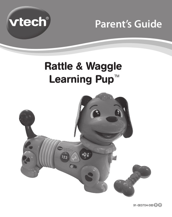 VTech Rattle and Waggle Learning Pup, Learning Toy for Toddlers