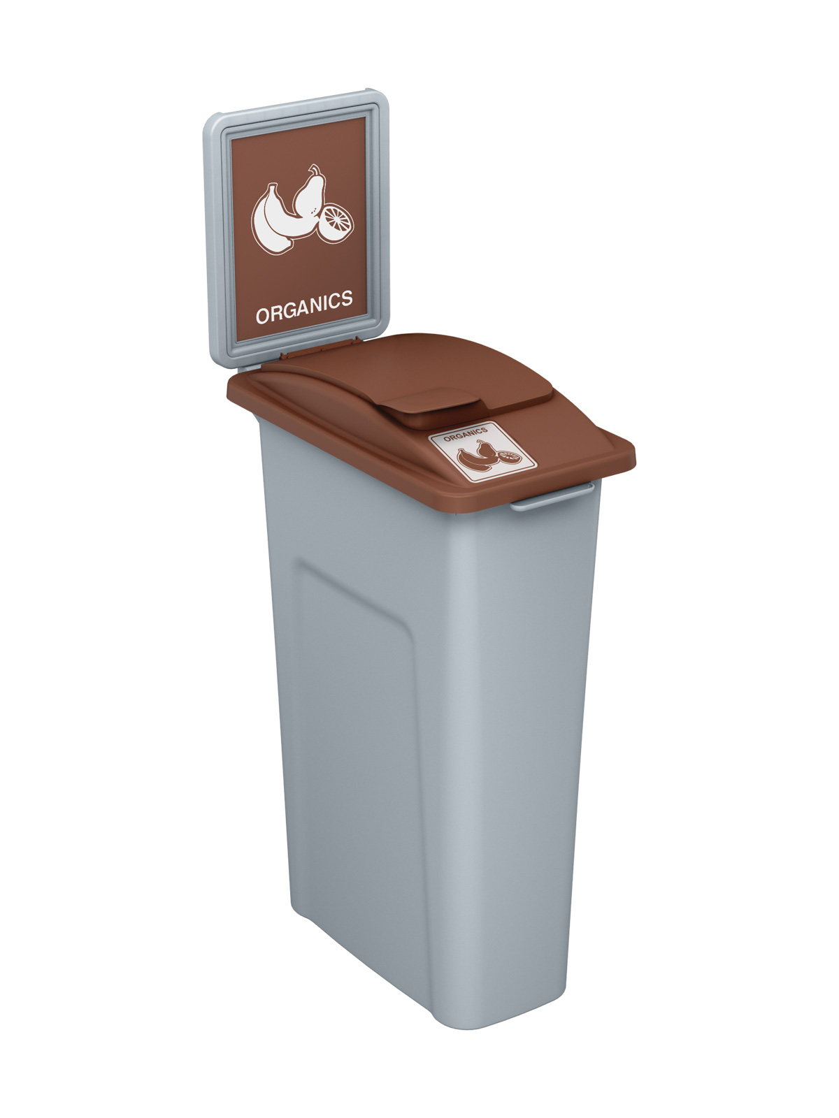WASTE WATCHER – Single – Kit – Organics – Solid Lift – Grey-Brown