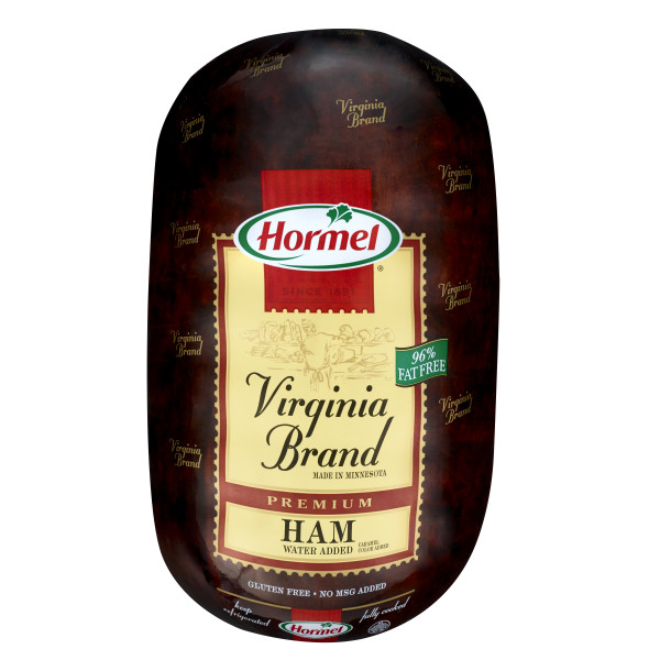 HORMEL(r) Virginia Style Ham, Water Added, 2 pc . C1N1 - Front No Plunge In Package (Hi Res)