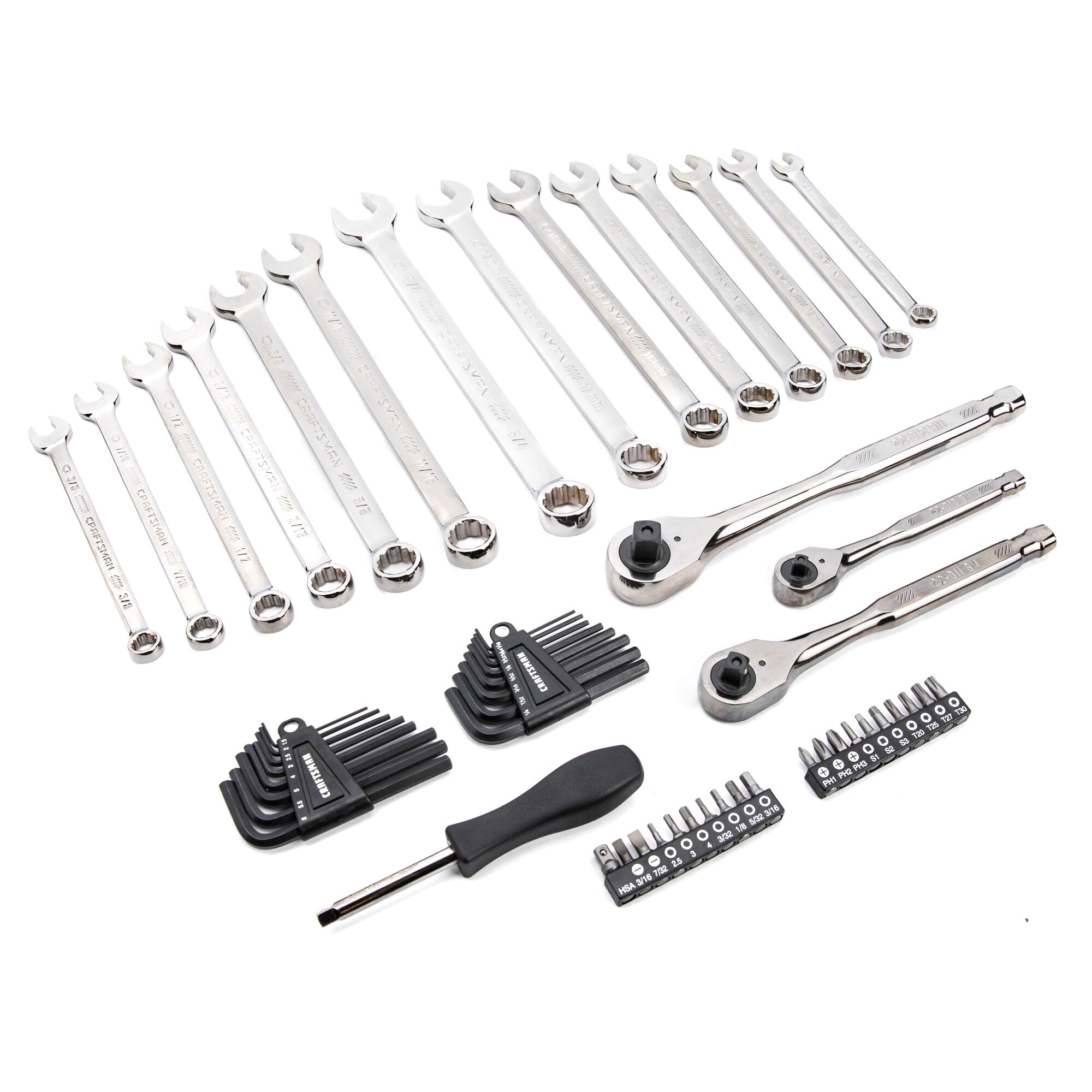 View of CRAFTSMAN Mechanics Tool Set family of products