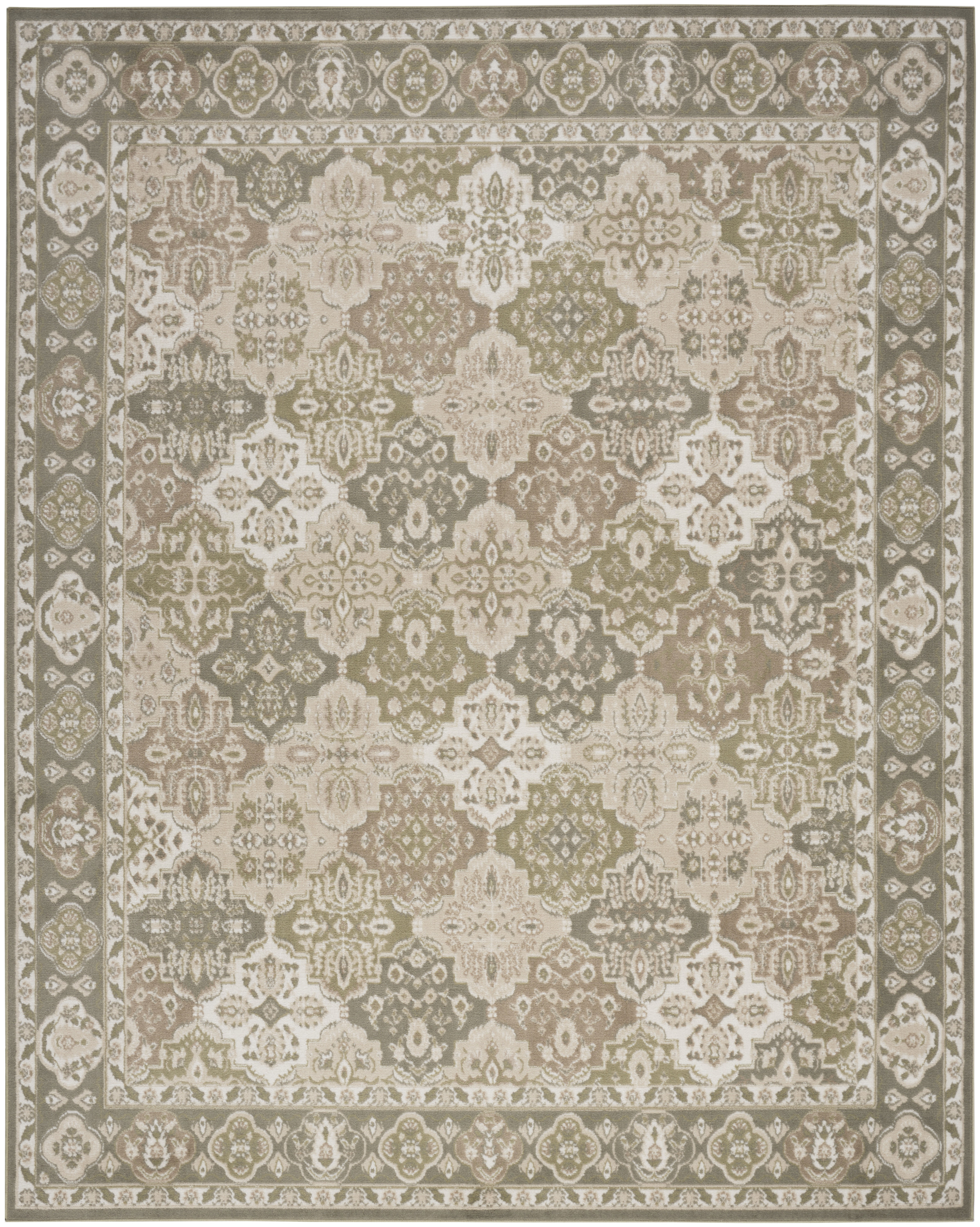 Nourison Grafix 10' x 14' Green Vintage Indoor Rug
