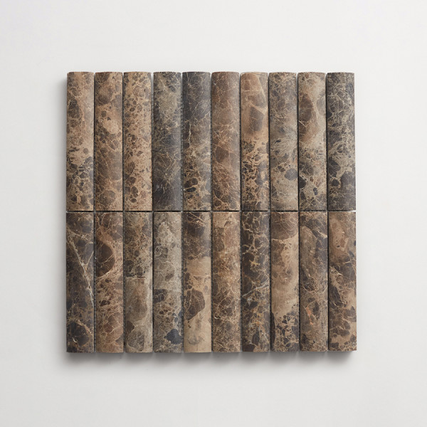 lapidary | cabochon short mosaic sheet | iberian chocolate 