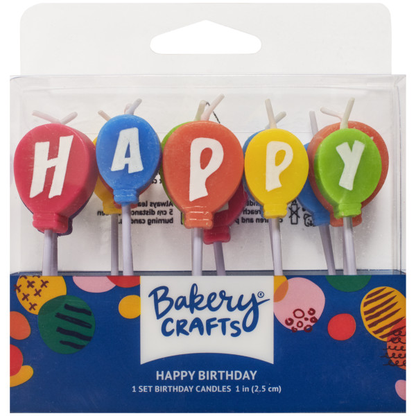 Happy Birthday Balloons Specialty Candles
