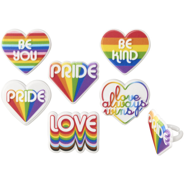 Love Always Wins Cupcake Rings