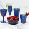 Spritz 23 ounce Highball Glass, Blue, 6-piece set
