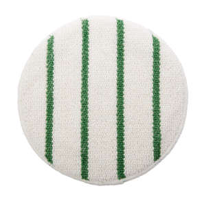 Rubbermaid Commercial, Low Profile, Low Profile Scrub Strip, 19", Green/White, Carpet Bonnet