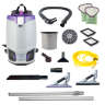 ProTeam, GoFit 6 w/ ProBlade Hard Surface & Carpet Tool Kit, 14", Backpack Vacuum