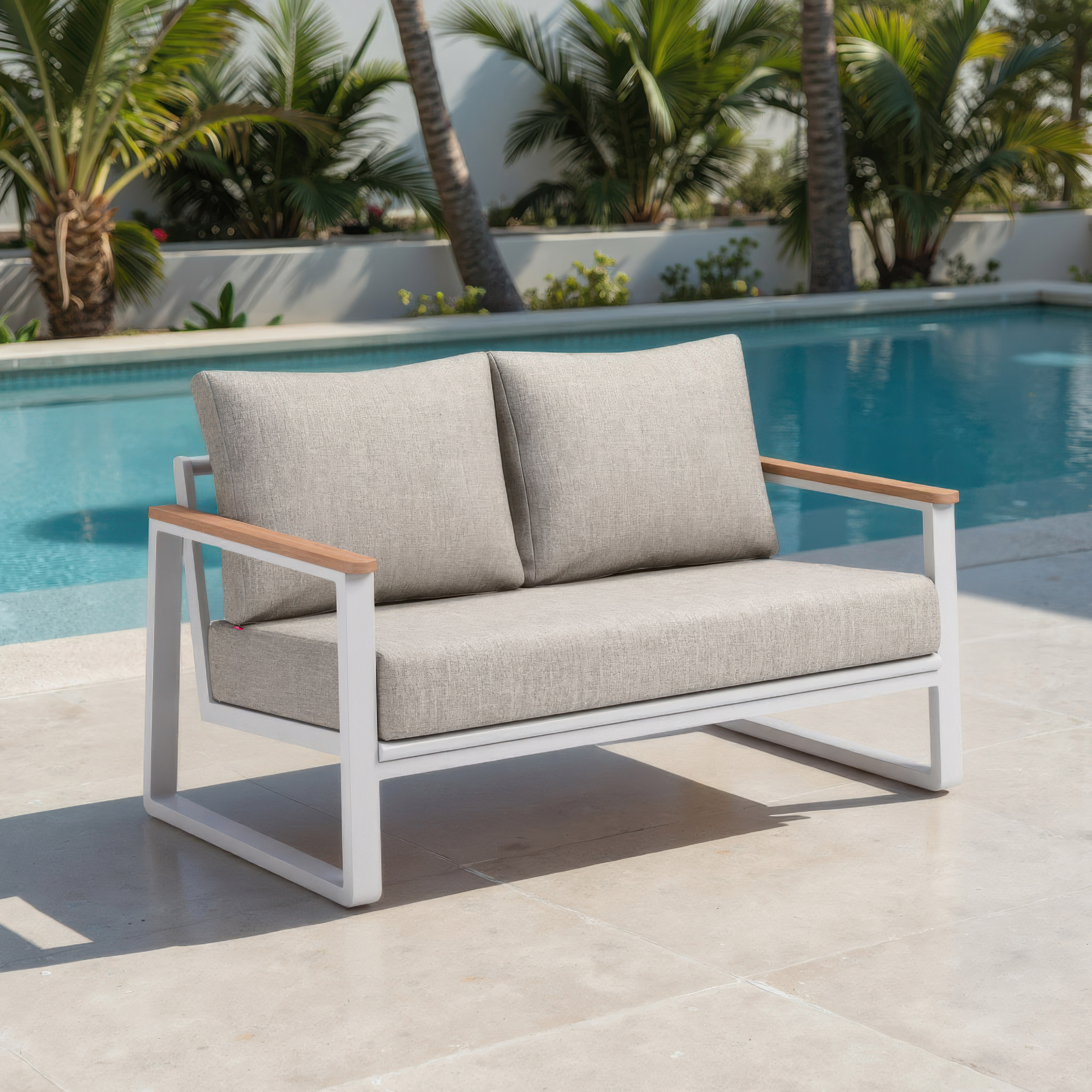 Welt Sofa Taupe & White product image