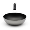 11-inch carbon steel induction stir-fry pan with SteelCoat x3™ nonstick coating and silicone handle