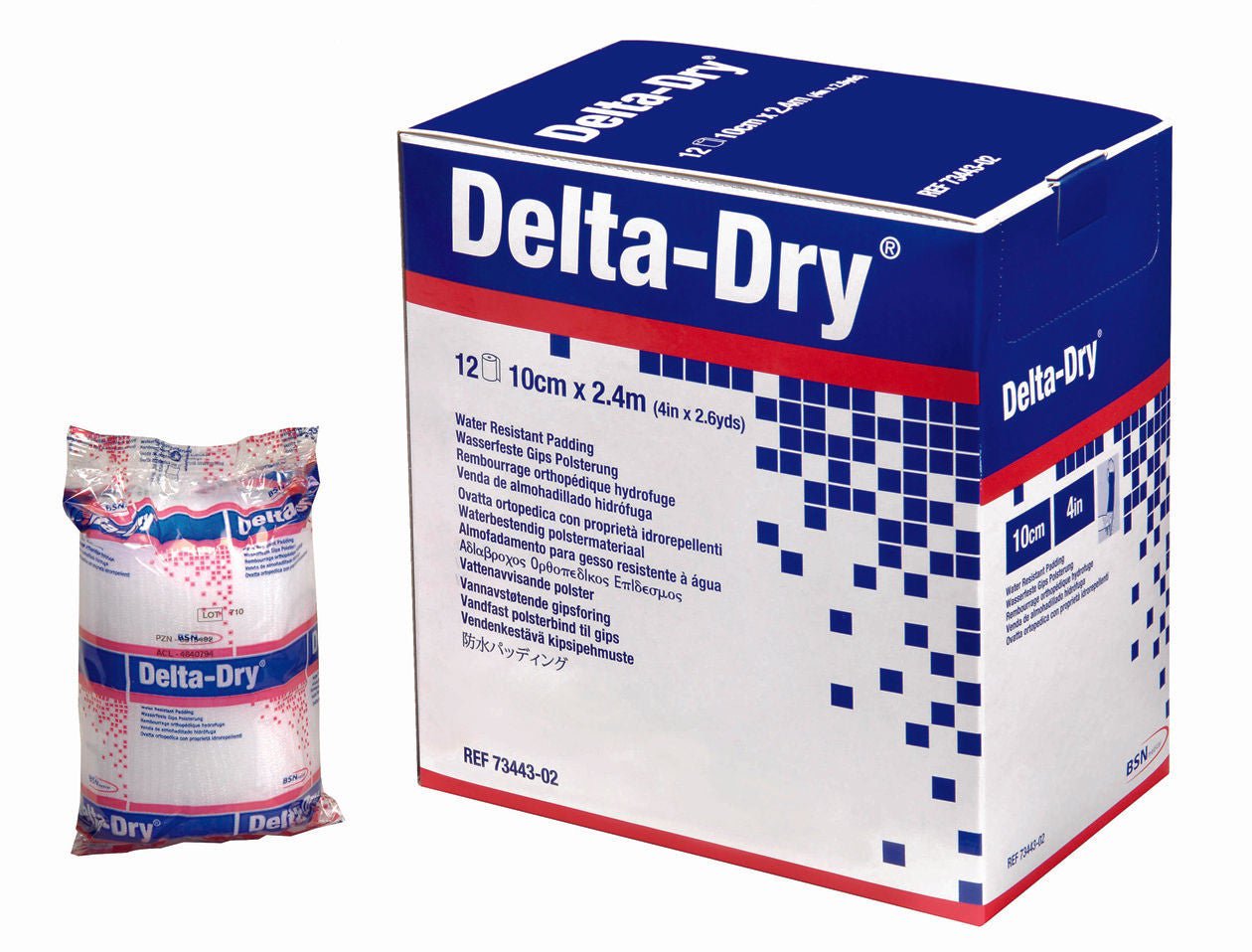 Delta-Dry® White Synthetic Water Resistant Cast Padding, 3 Inch x 2.6 Yard
