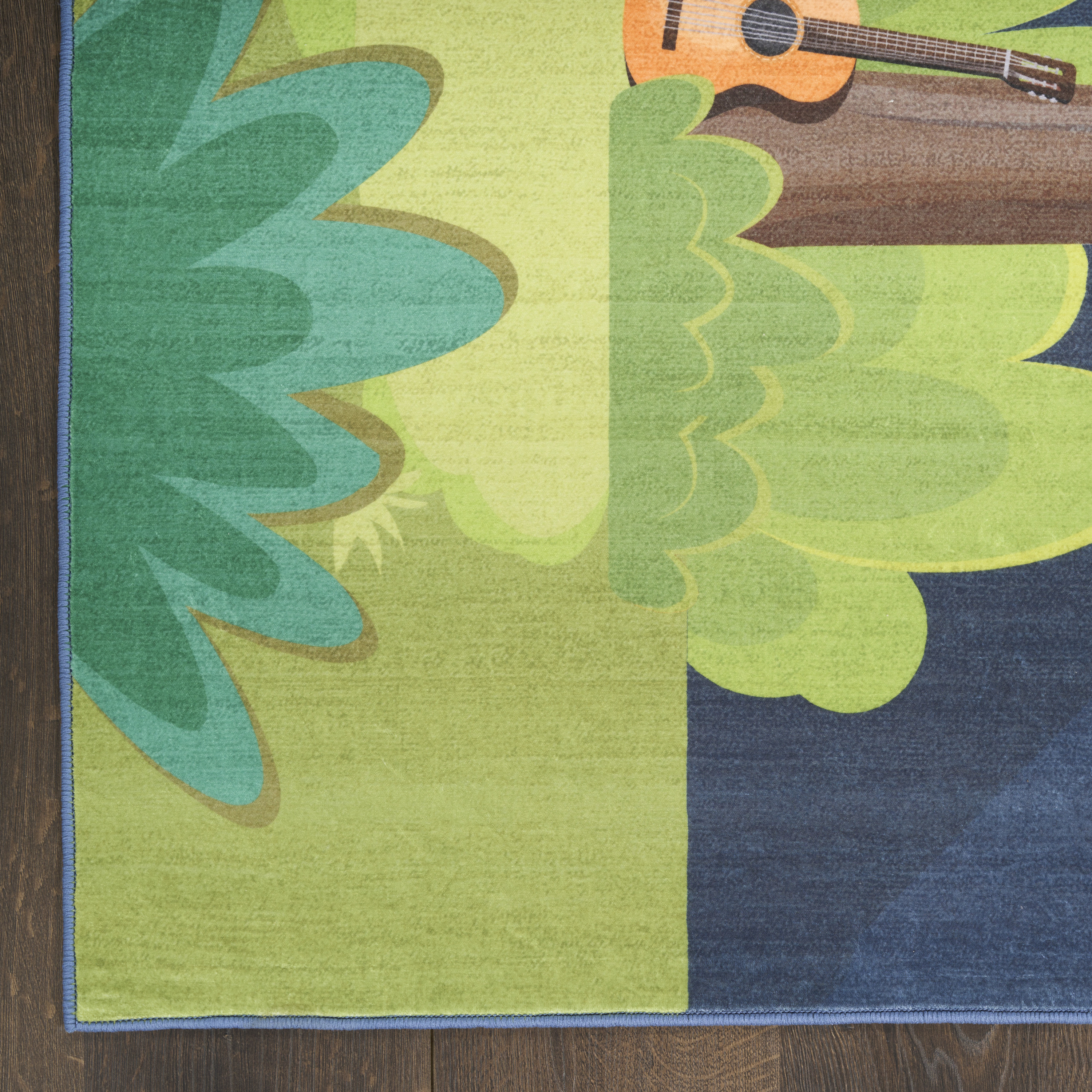Nourison Imagination 3'5" x 5' Navy Multicolor Kids Indoor Rug
