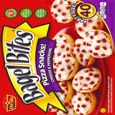 Bagel Bites Cheese & Pepperoni Mini Bagel Pizza Snacks, 40 ct Box