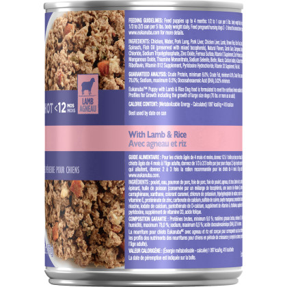Puppy With Lamb & Rice Canned Dog Food